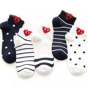comme des garcons socks heart